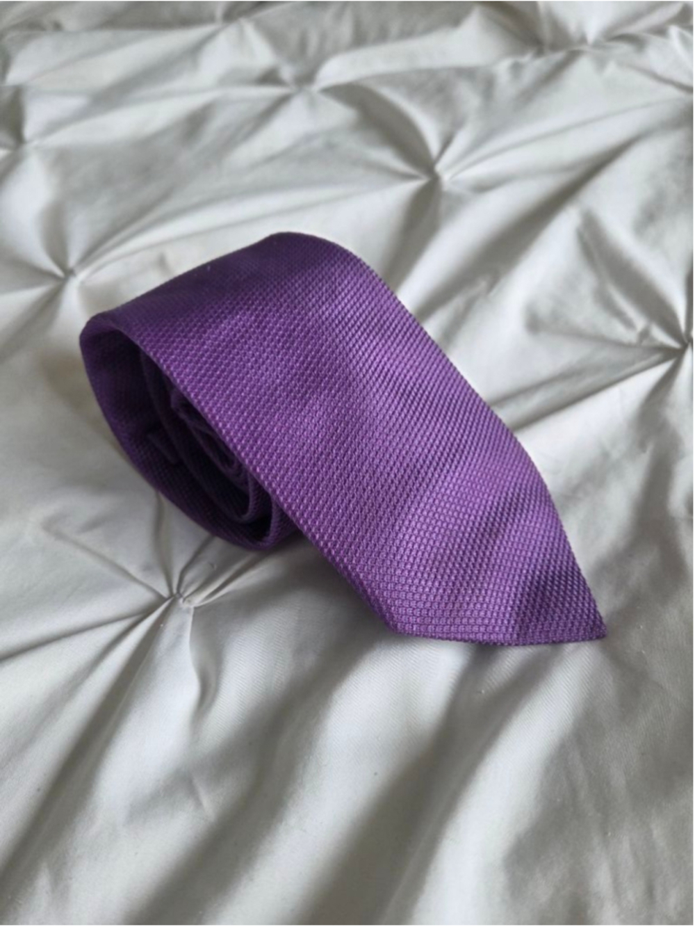 Charles Tyrwhitt Purple 100% Silk Tie London Luxury Office Formal Wedding